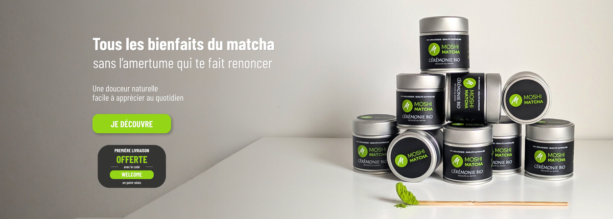 meilleures offres matcha ceremonie matcha bio bienfaits du matcha sans amertume matcha premiere recolte moshi matcha abonnement matcha