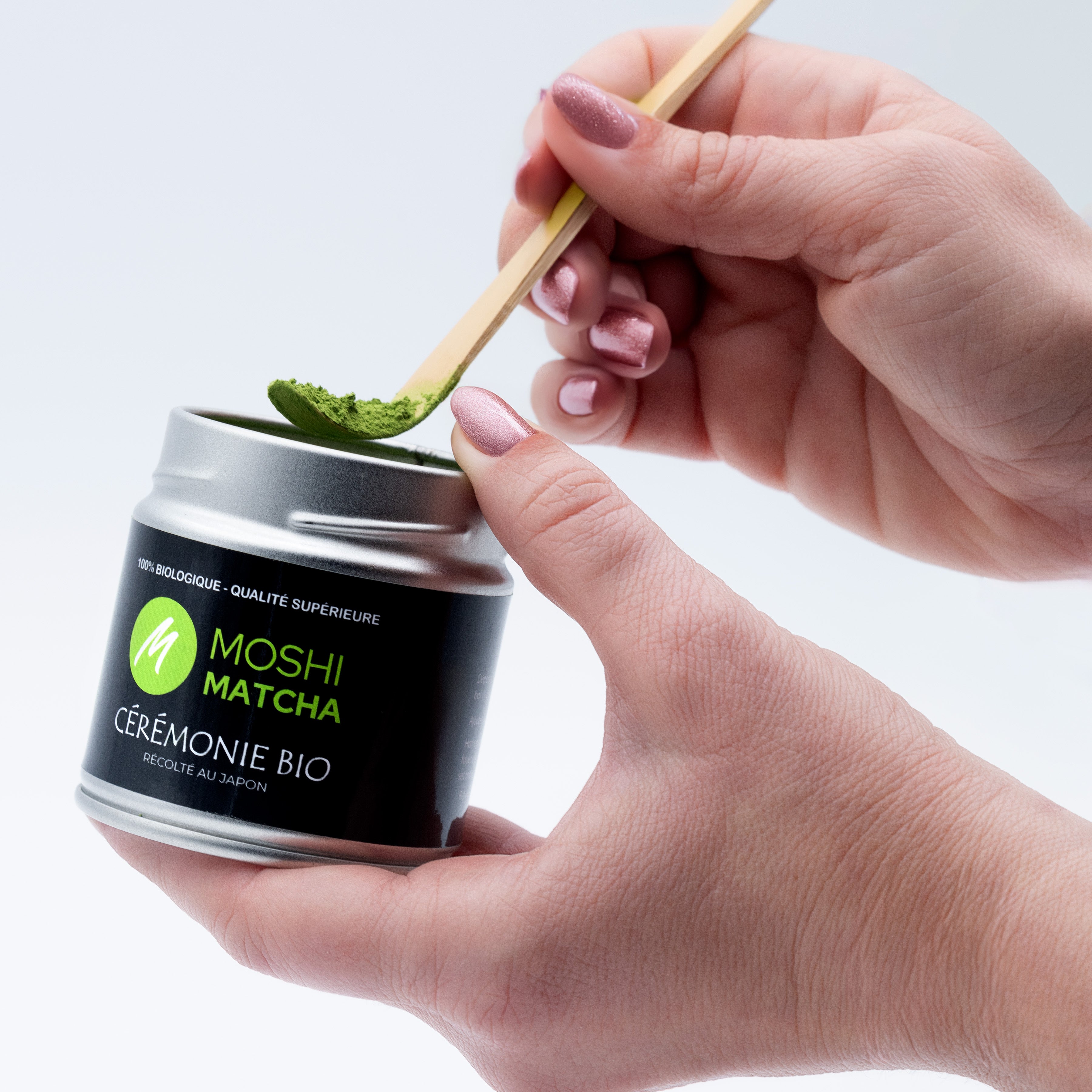 Matcha Ceremonie Bio meilleur matcha sans amertume premiere recolte à la main cultive au Japon Uji Moshi Days meilleures offres matcha bio anniversaire Moshi Matcha Black Friday