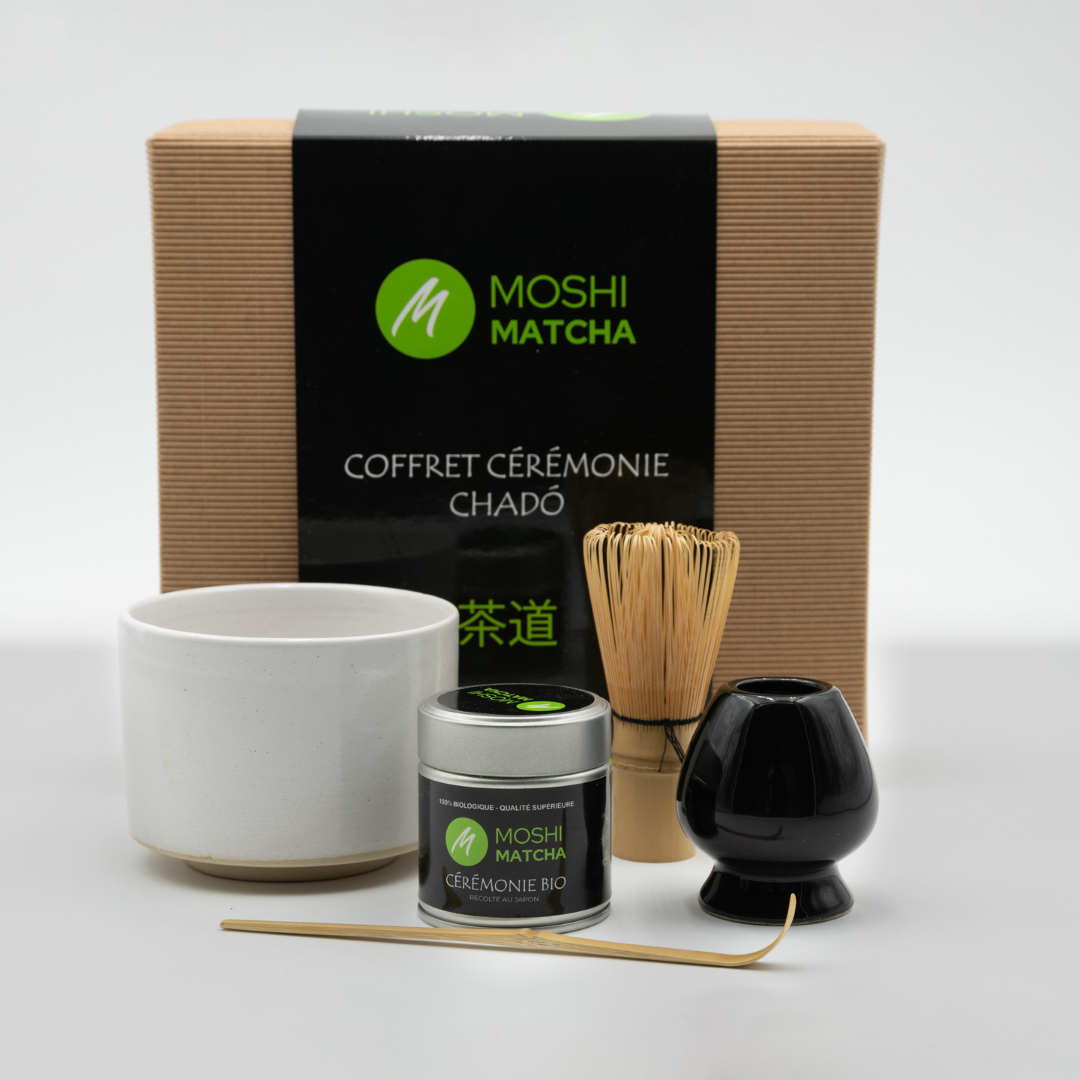 Coffret Matcha Cérémonie Chadō : le kit complet pour préparer ton meilleur matcha  Moshi Matcha