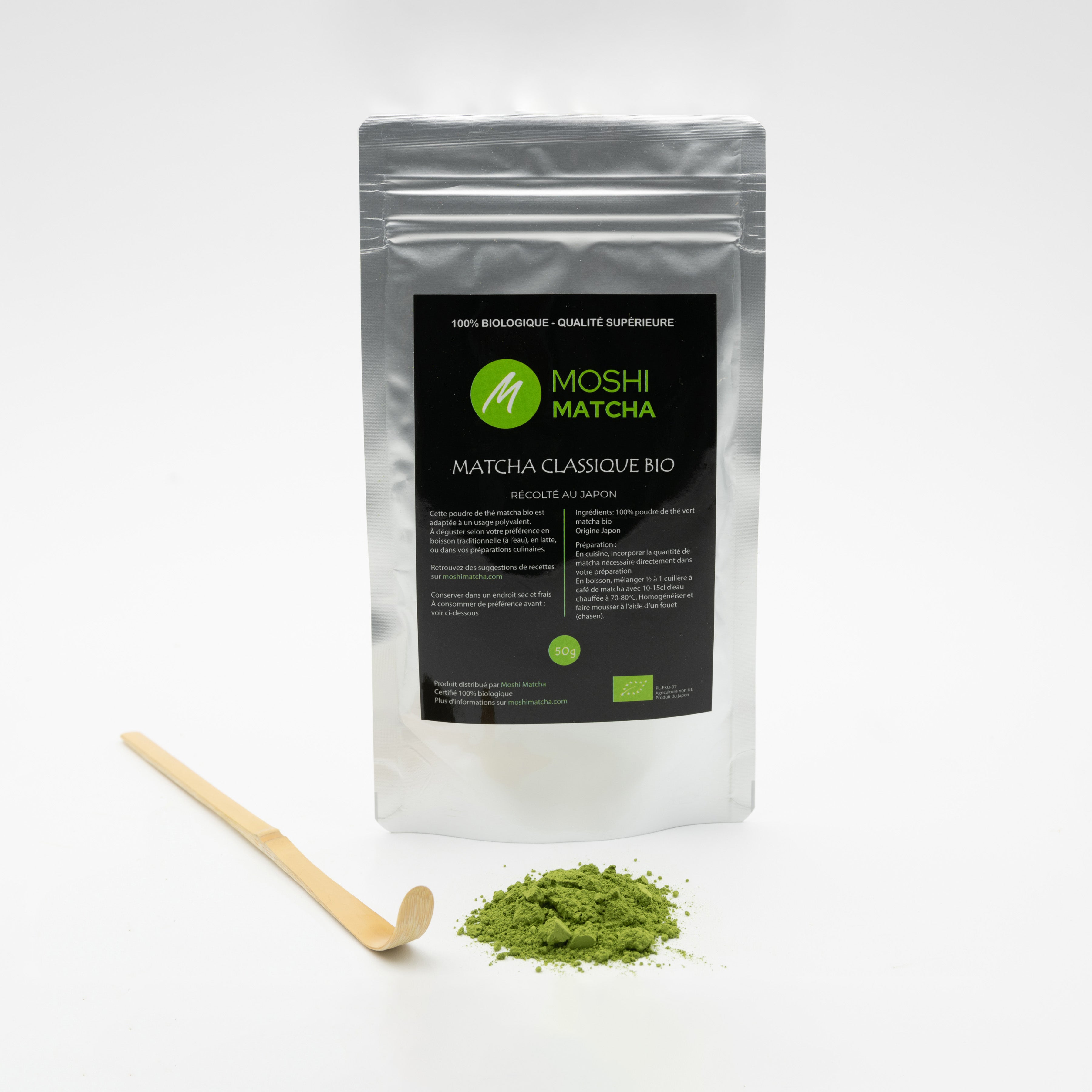Matcha Classique Bio Moshi Matcha parfait pour tes matcha latte du quotidien