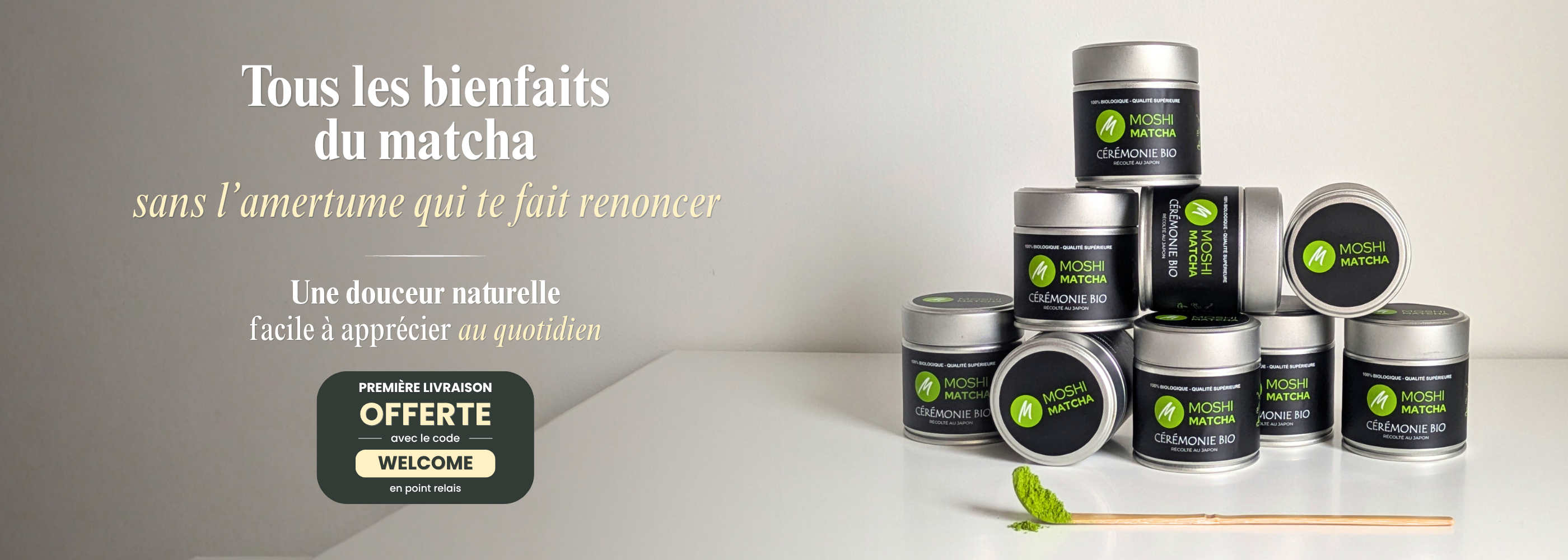 meilleures offres matcha ceremonie matcha bio bienfaits du matcha  sans amertume matcha premiere recolte moshi matcha abonnement matcha