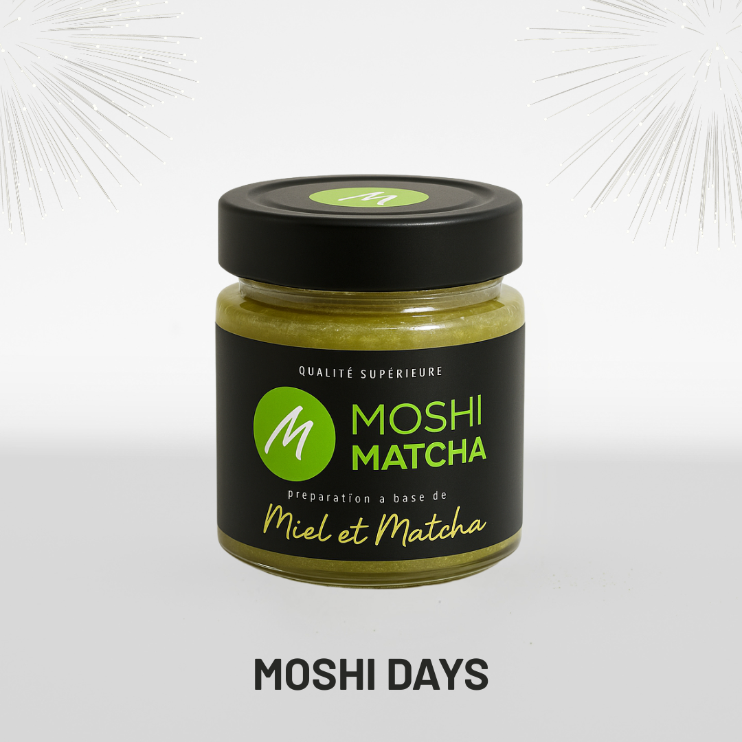 miel au matcha superaliment antioxydant immunité microbiote moshi days meilleures offres matcha bio anniversaire moshi matcha black friday