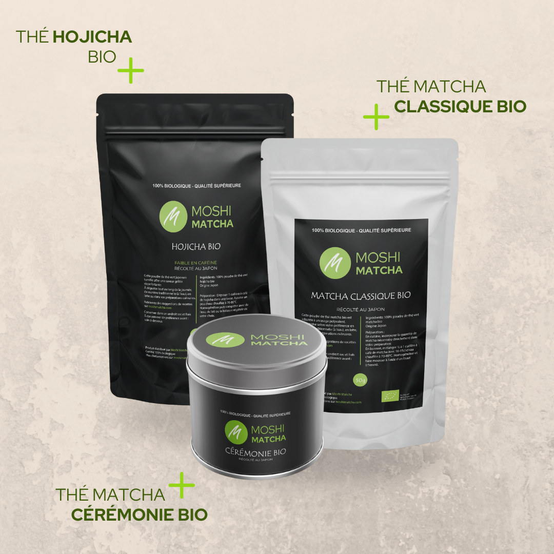 Trio Prestige Matcha & Hojicha Bio